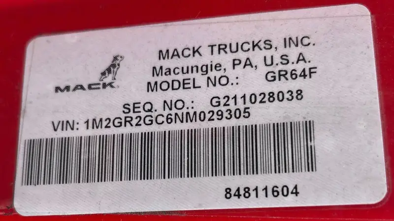 2022 Mack Granite photo 108