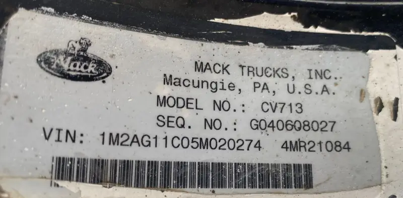 2005 Mack CV713 Granite photo 58