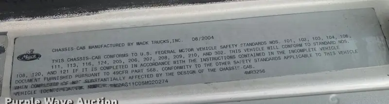 2005 Mack CV713 Granite photo 57