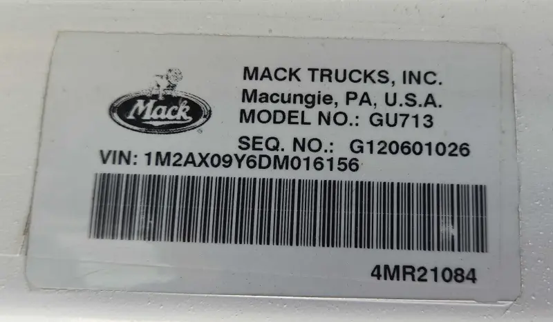 2013 Mack Granite GU713 photo 80